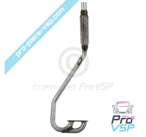 Original exhaust collector with flexible