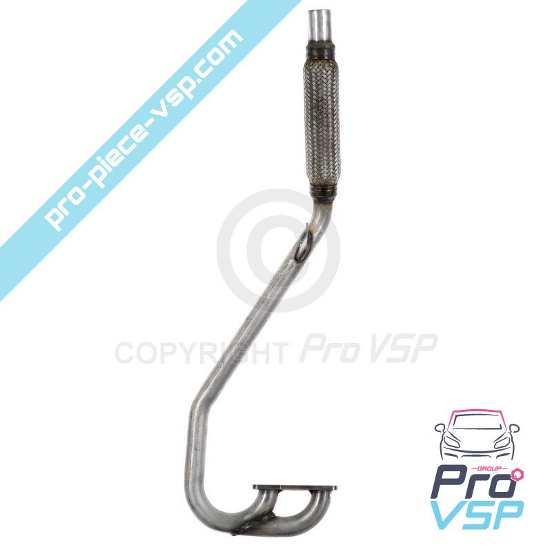 Original exhaust collector with flexible