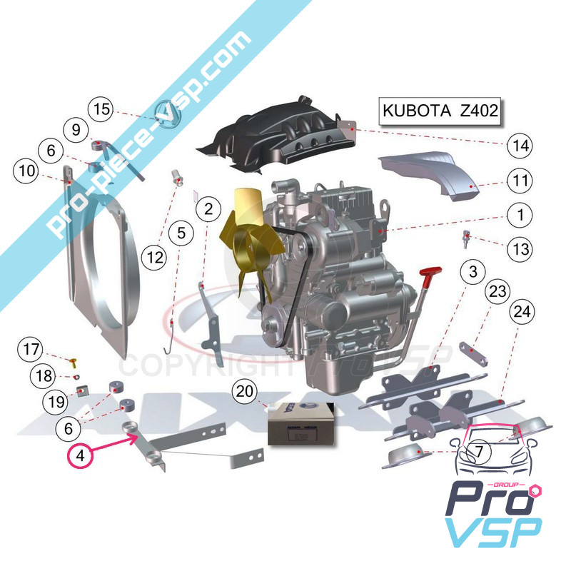 Lower radiator support