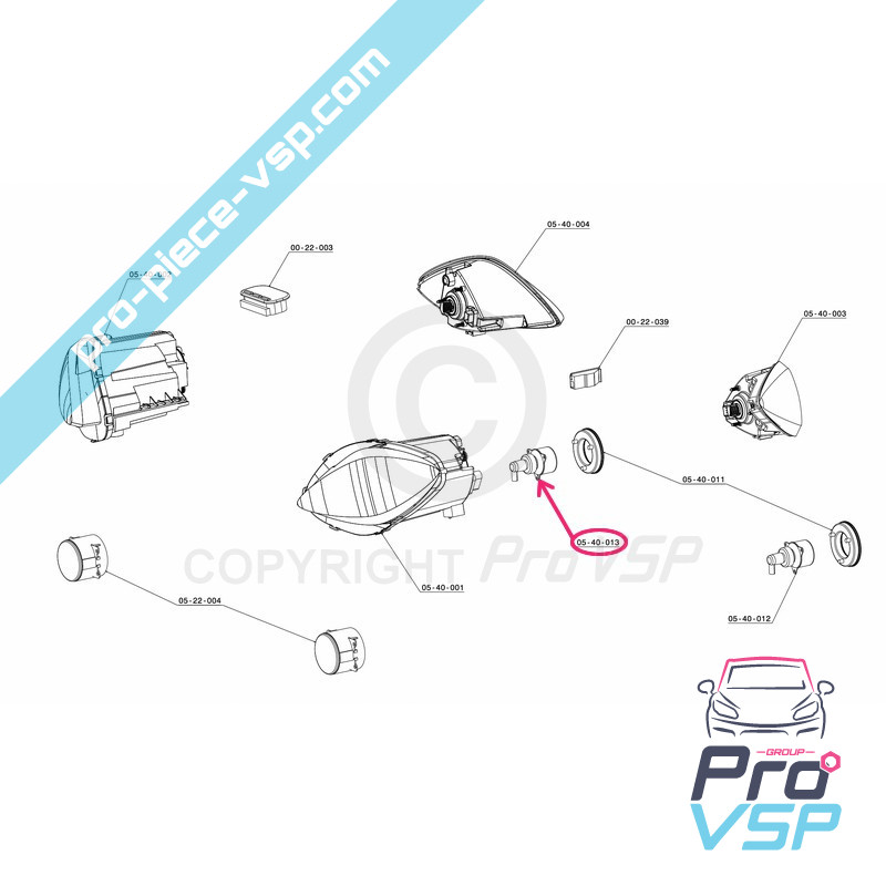 Reverse rear light
