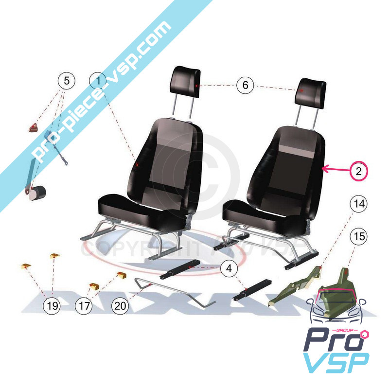 Asiento izquierdo