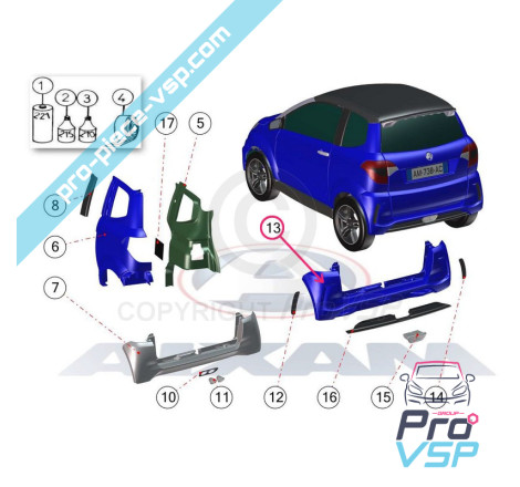Rear bumper