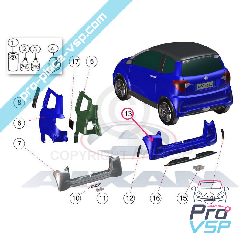 Rear bumper