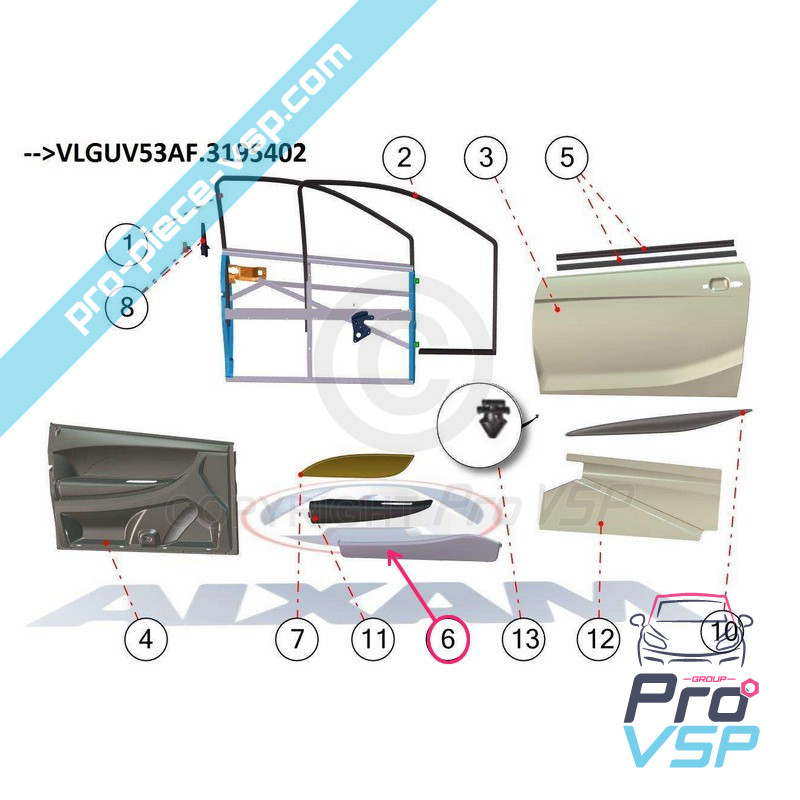 Bolso esquerdo vazio