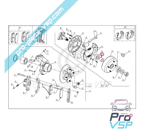 Rear bearing spacer