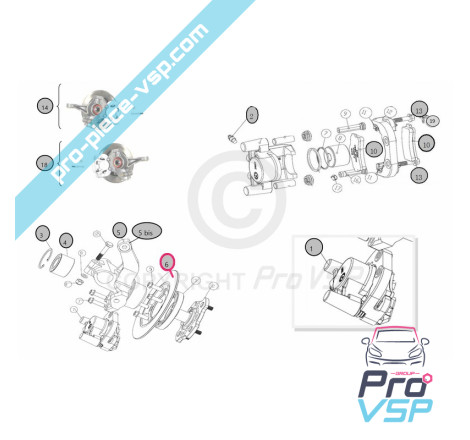 Front brake disc