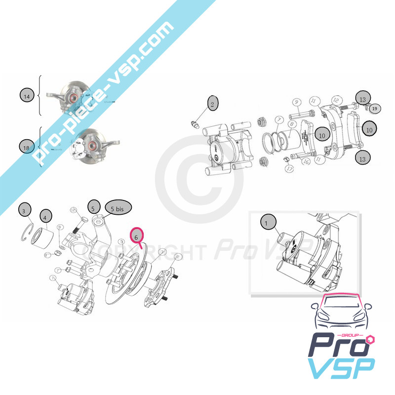 Front brake disc