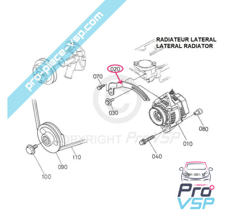 Suport alternator original