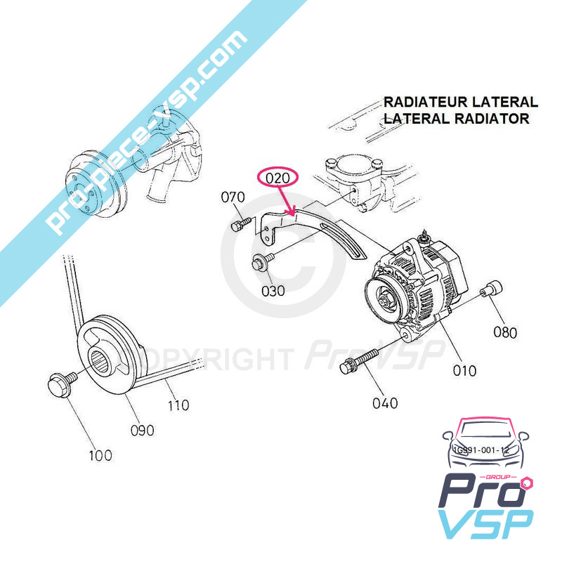 Suport alternator original