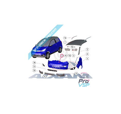 Original front bumper ( marine blue)