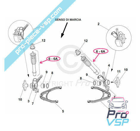 Front shock absorber