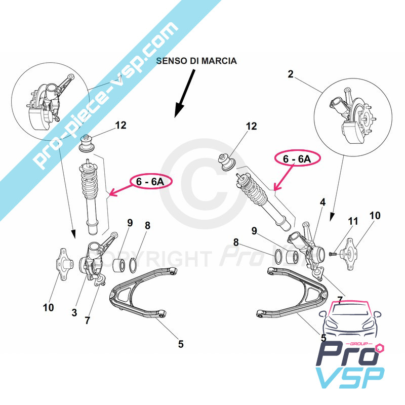 Front shock absorber