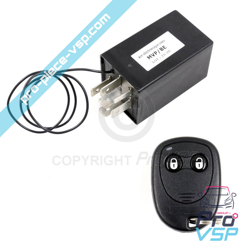 Conjunto de controle remoto + caixa receptora