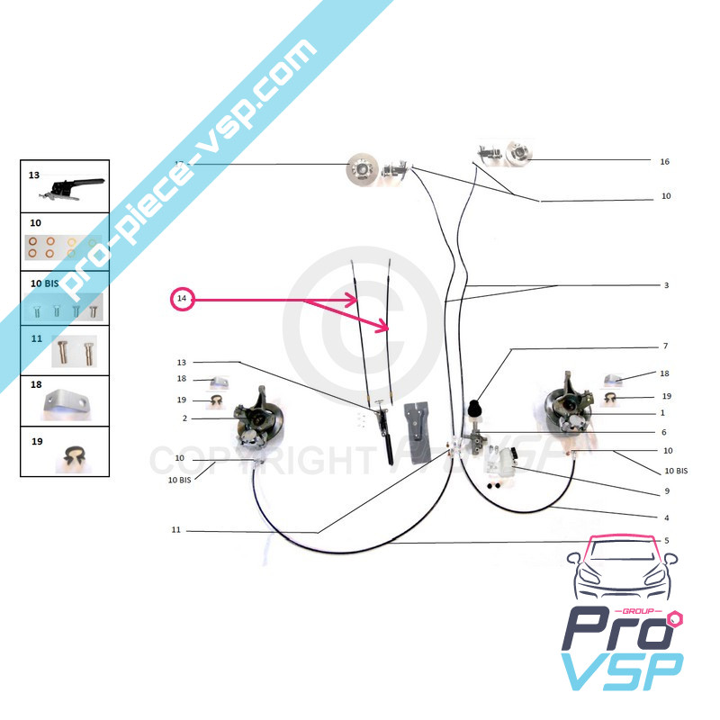 Handbrake cable