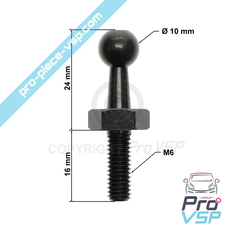 Fixation de verin de hayon pour Aixam Impulsion Vision