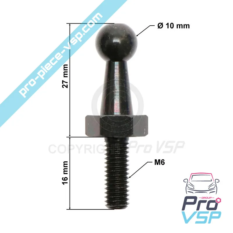 Fixation de verin de hayon pour aixam jusqu'à 2015