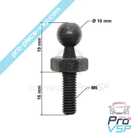 Fixation de verin de hayon pour Aixam 500.4 500.5 A721 A741 A751 City Crossline Roadline Scouty