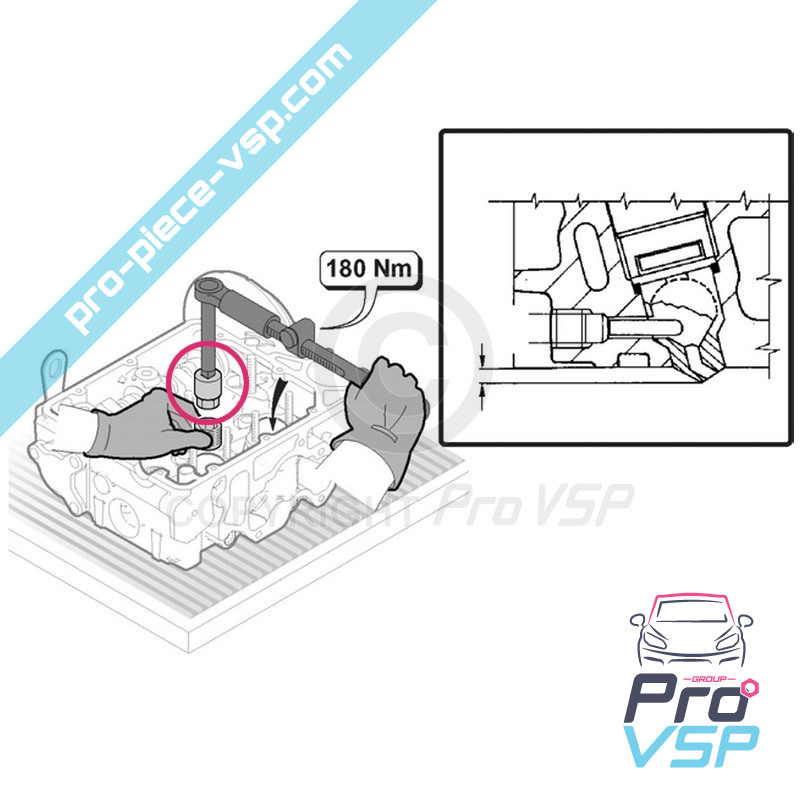 Preschambre extraction key