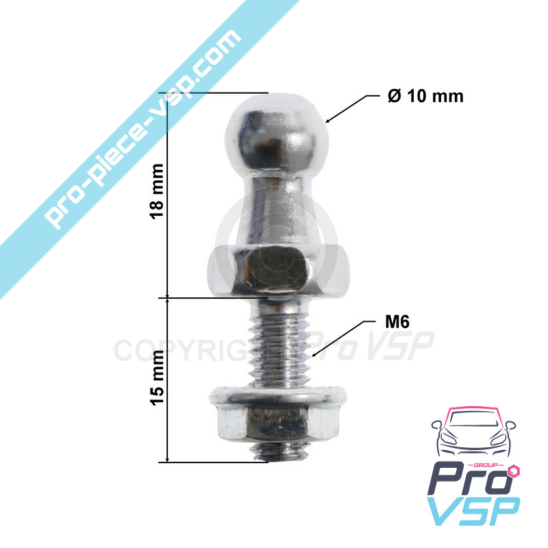 Cylinder mounting ball