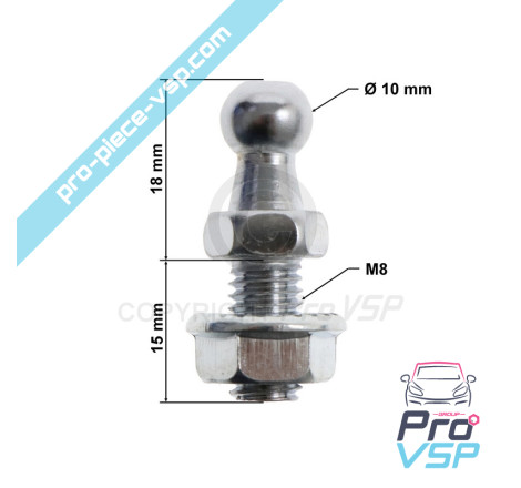 Cylinder mounting ball