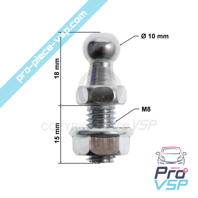 Cylinder mounting ball