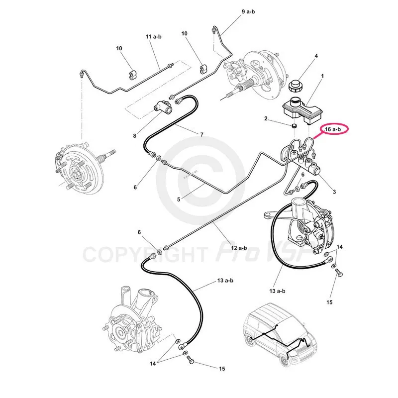 Front left brake hose