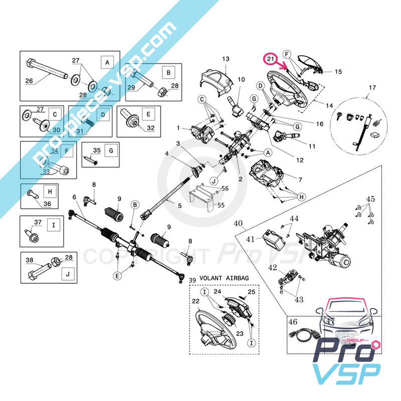 Enjoliveur carbone de volant