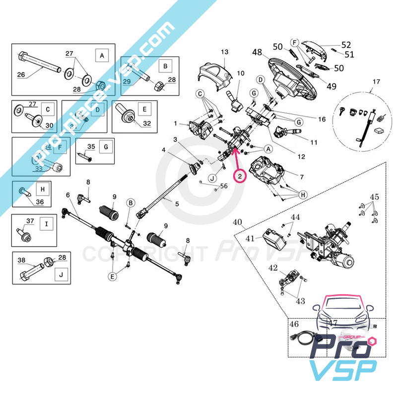 Steering column