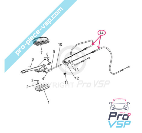 Handbrake cable