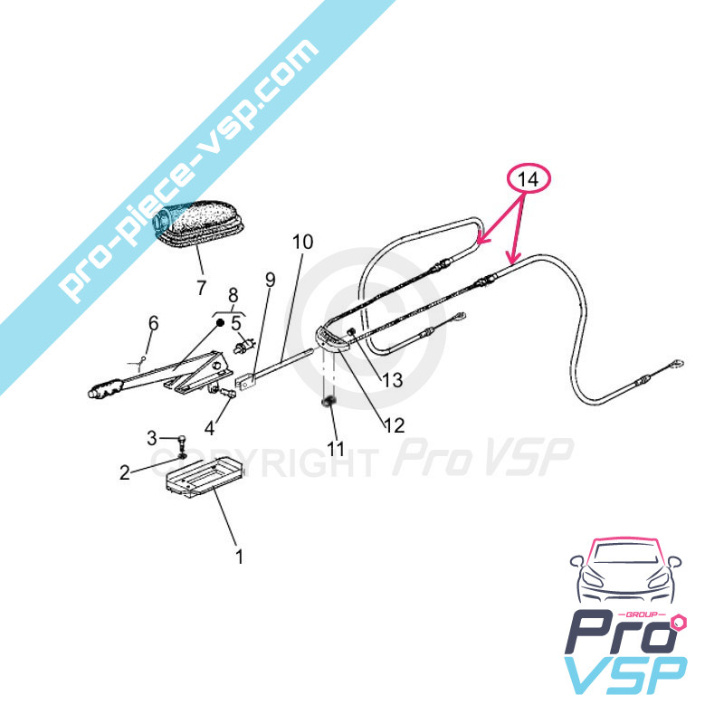 Handbrake cable