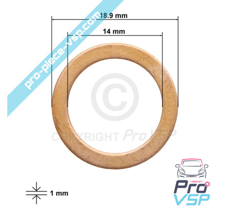 Injector copper seal