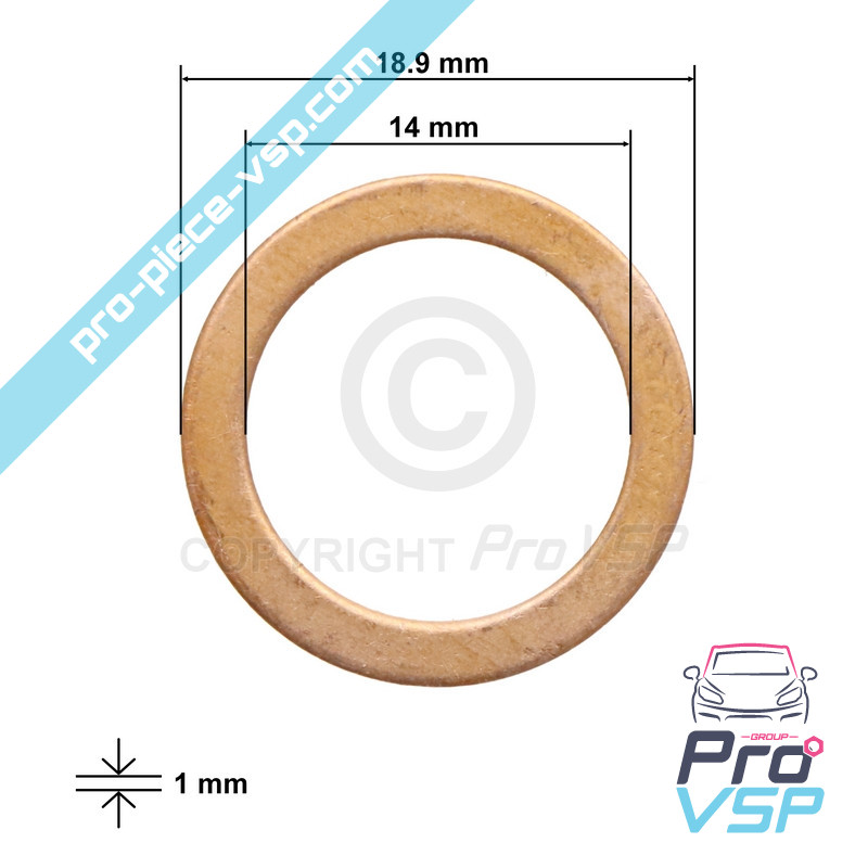 Injector copper seal
