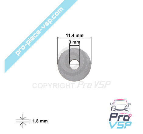 Câle de tarage d'injecteur pour moteur Lombardini Focs Progress 502