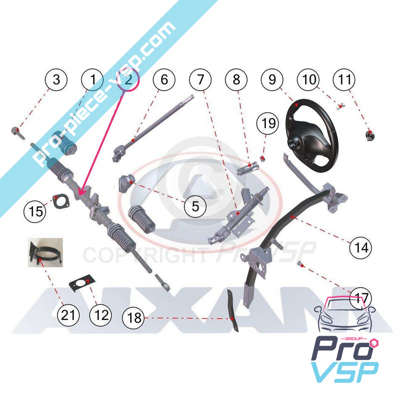 Steering rack