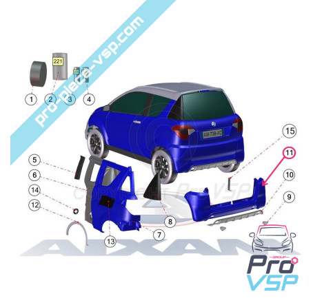 Rear bumper