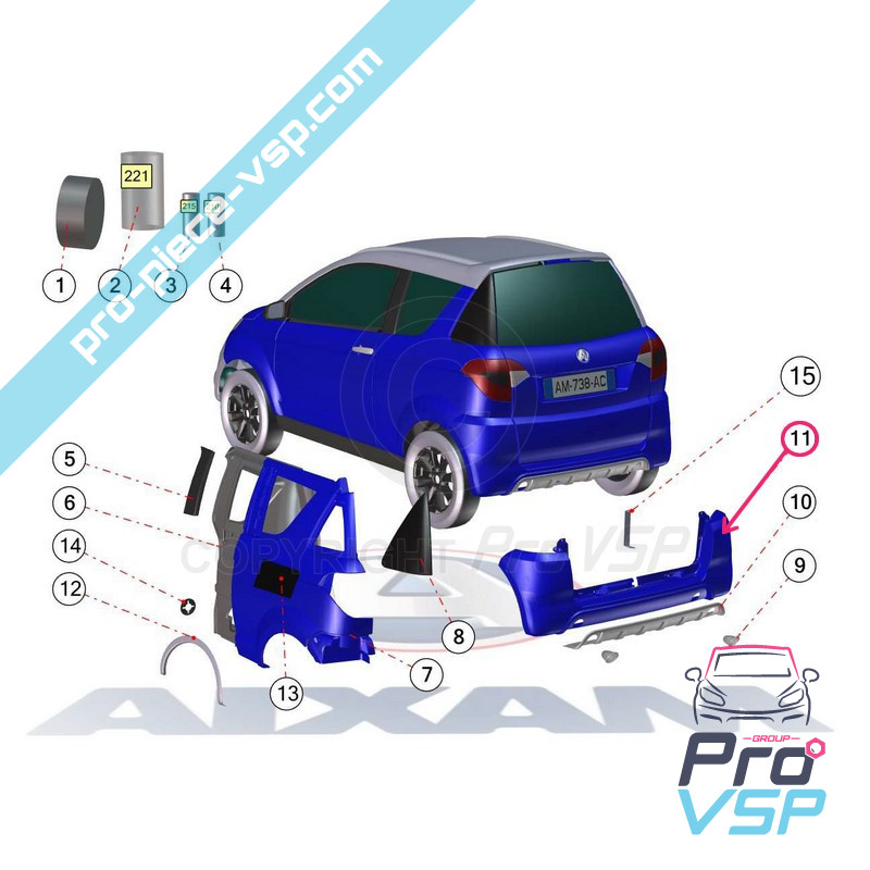 Rear bumper
