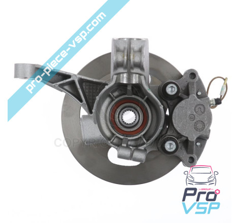 Complete left front hub