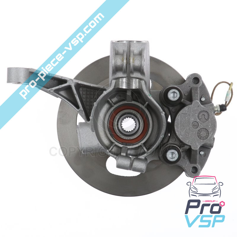 Complete left front hub