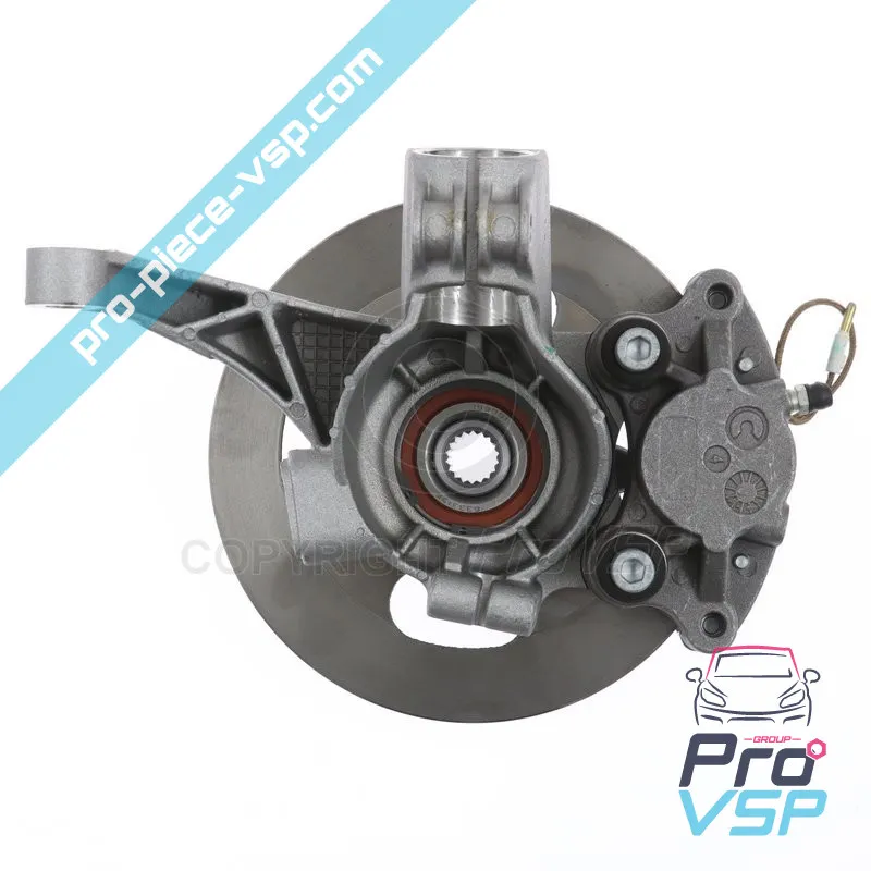 Complete left front hub