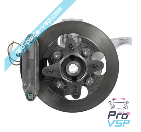 Complete left front hub