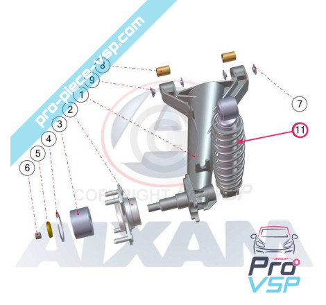 Rear shock absorber