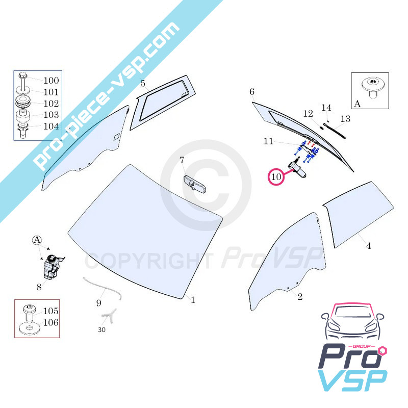 Rear wiper motor