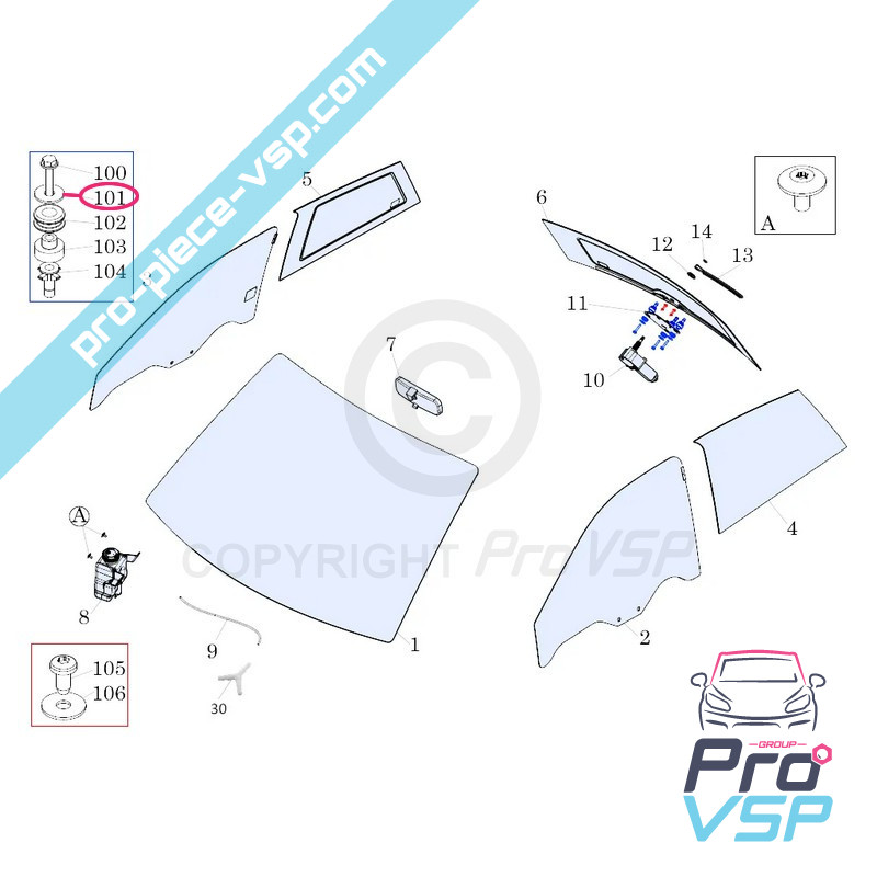 Rear wiper washer