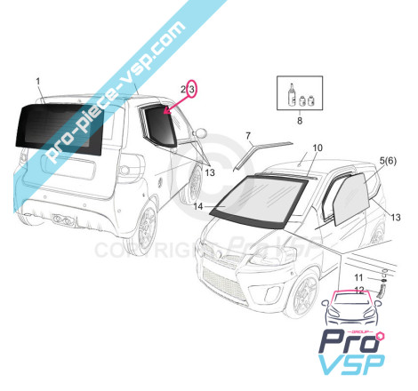 Custodice di vetro Left Tinted