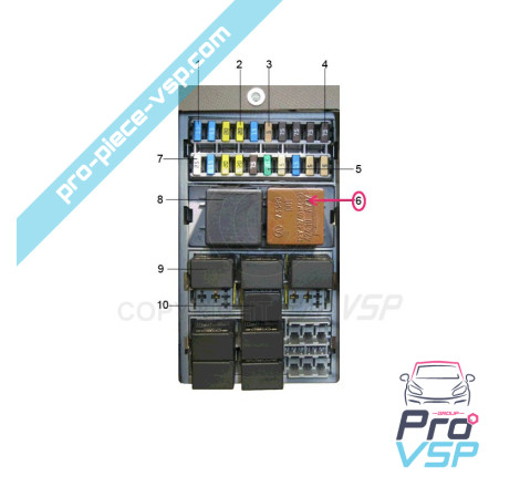 Intermittent relay of flashing