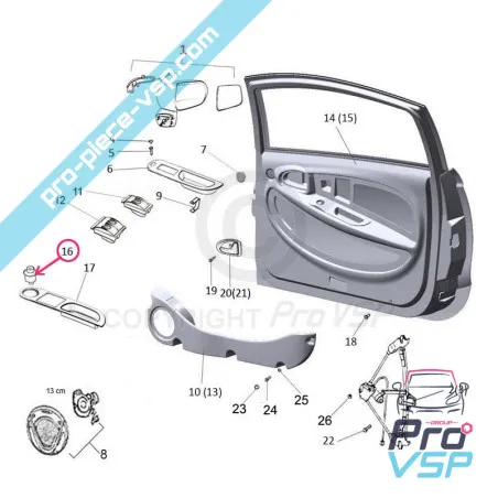 Interruptor de ajuste de espejo