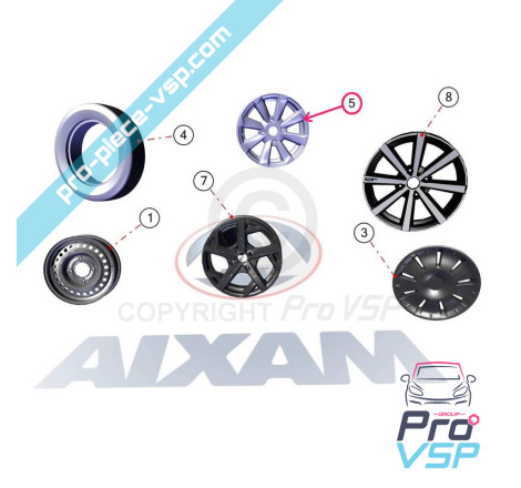 14-Zoll-Aluminium-Rand