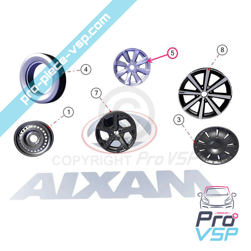 14-Zoll-Aluminium-Rand