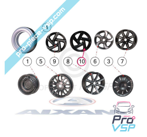 14-Zoll-Aluminium-Rand