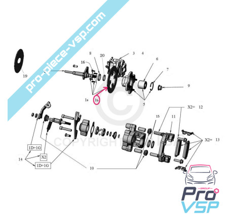 Left rear brake disc
